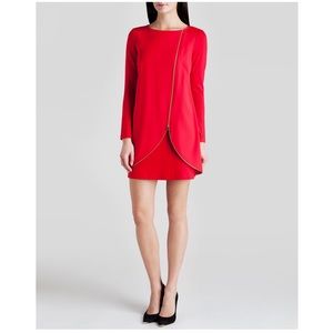 Ted Baker long sleeve zipper detail dress